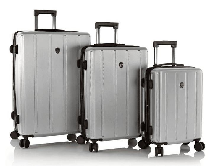 HEYS SPINLITE 3PCS Luggage Set Silver eXtra