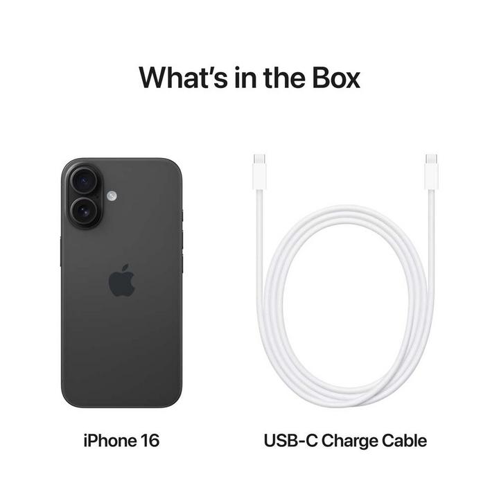 أبل أيفون 16 ، 5 جي ،6.1 بوصة 128 جيجا ، اسود