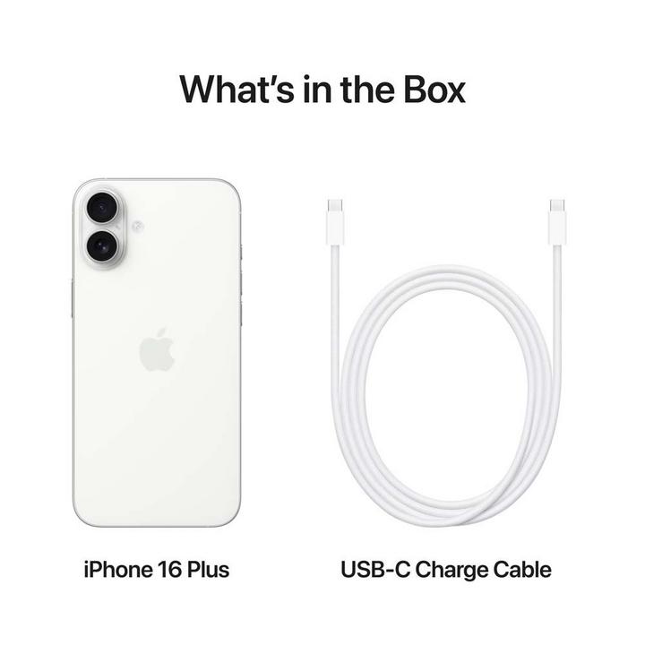 Apple iPhone 16 Plus, 5G, 6.7 inch, 512GB, White