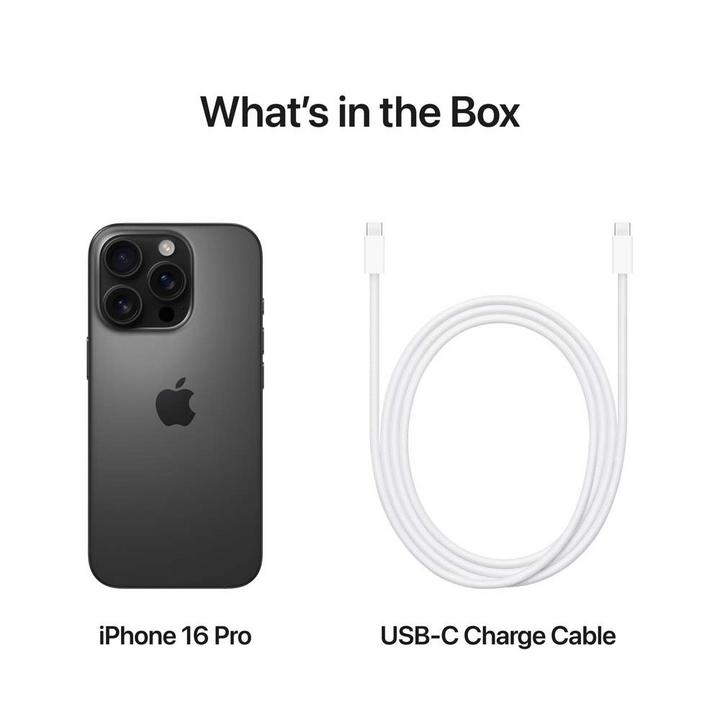 Apple iPhone 16 Pro, 5G, 6.3 inch, 512GB, Black Titanium