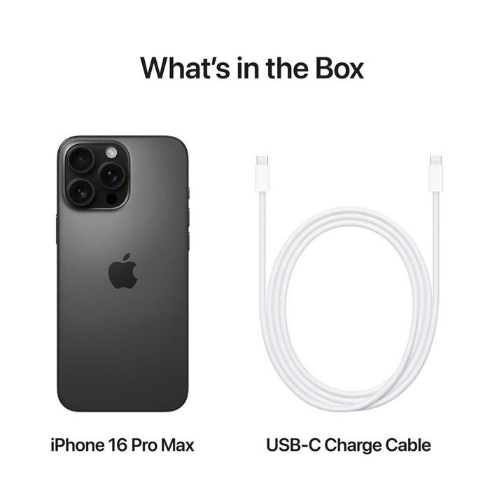 Apple iPhone 16 Pro Max, 5G, 6.9 inch,  512GB, Black Titanium