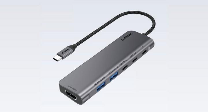 D-Link 6in1 USB-C Multi-Hub Adapter Space Grey