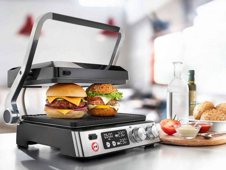 Delonghi MULTIGRILL 900 Digital Electric Contact Grill 2000W Silver
