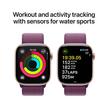 Apple Watch Series 10 GPS 42MM Rose Gold Aluminium Case with Plum Sport Loop