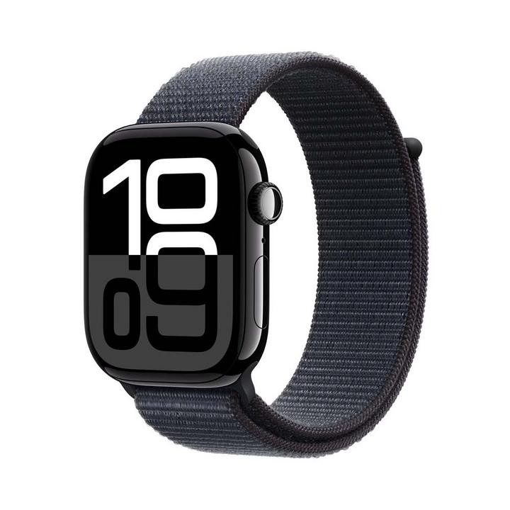 Apple Watch Series 10 GPS 46MM Jet Black Aluminium Case with Ink Sport Loop