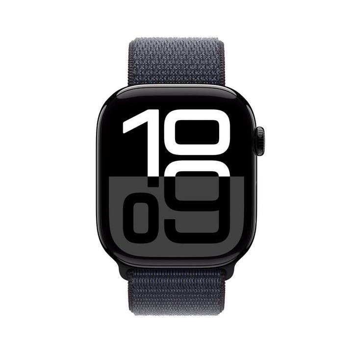 Apple Watch Series 10 GPS 46MM Jet Black Aluminium Case with Ink Sport Loop