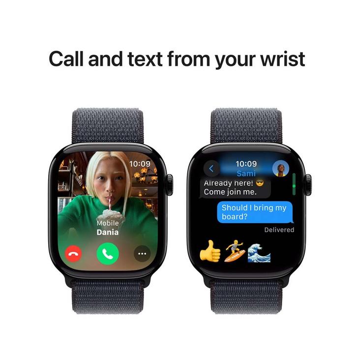 Apple Watch Series 10 GPS 46MM Jet Black Aluminium Case with Ink Sport Loop