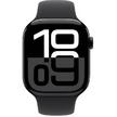 Apple Watch Series 10 GPS 46MM Jet Black Aluminium Case with Black Sport Band - S/M