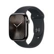 Apple Watch Series 10 GPS + Cellular 46MM Slate Titanium Case with Black Sport Band - M/L