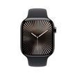 Apple Watch Series 10 GPS + Cellular 46MM Slate Titanium Case with Black Sport Band - M/L