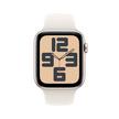 Apple Watch SE GPS + Cellular 44MM Starlight Aluminium Case with Starlight Sport Band - S/M