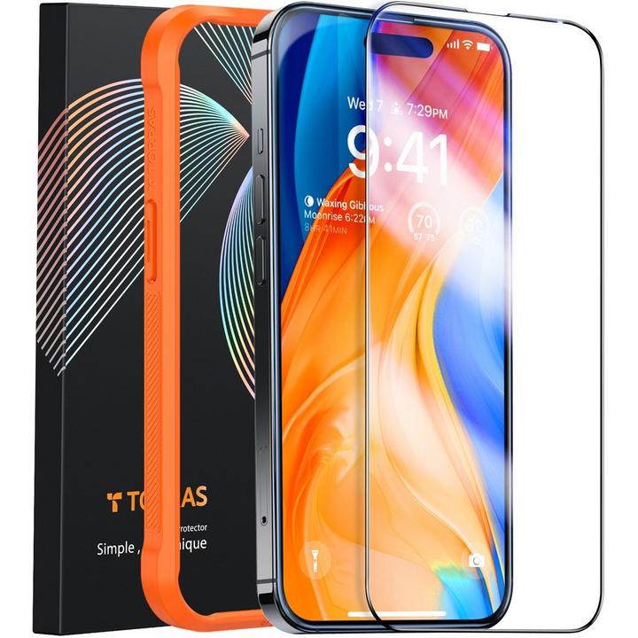 TORRAS, Install Master Screen Protector for iPhone 16 Pro Max