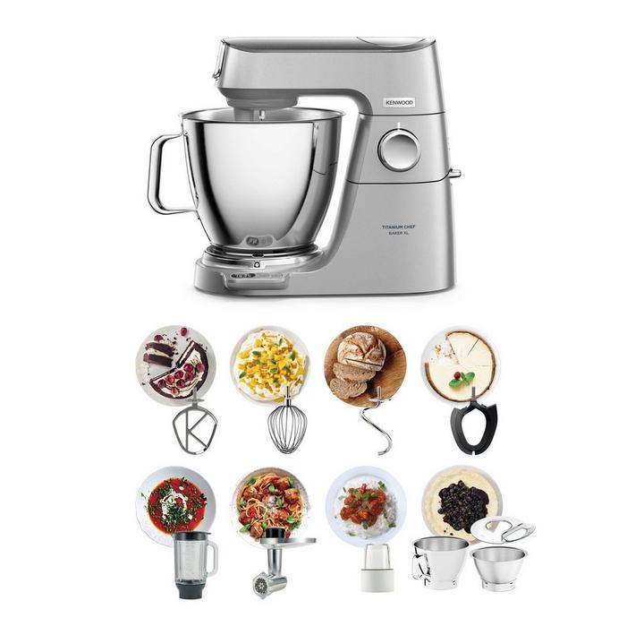 Kenwood Kitchen Machine Titanium Chef Baker XL 7L + 5L Bowl 1800W