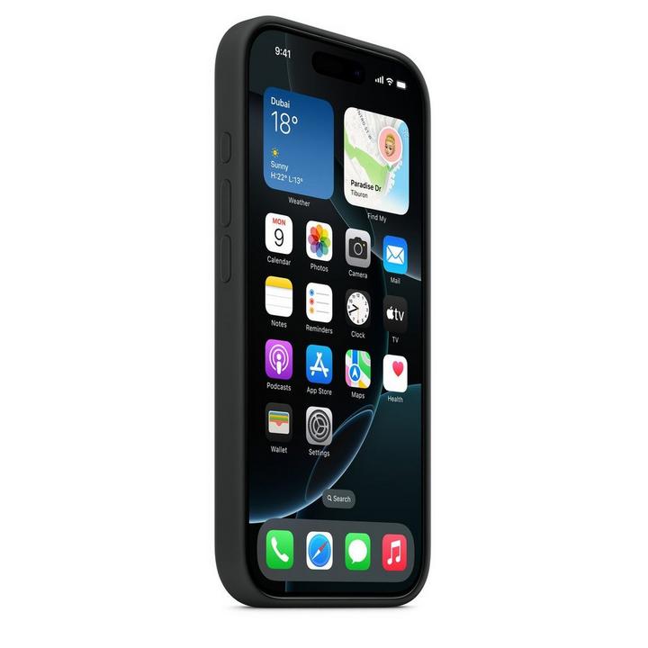 Apple iPhone 16 Pro Silicone Case with MagSafe,Black