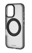 HYPHEN AXEL Shock Proof MagSafe Case with Rotating Ring Stand for iPhone 16, Black