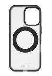 HYPHEN AXEL Shock Proof MagSafe Case with Rotating Ring Stand for iPhone 16, Black