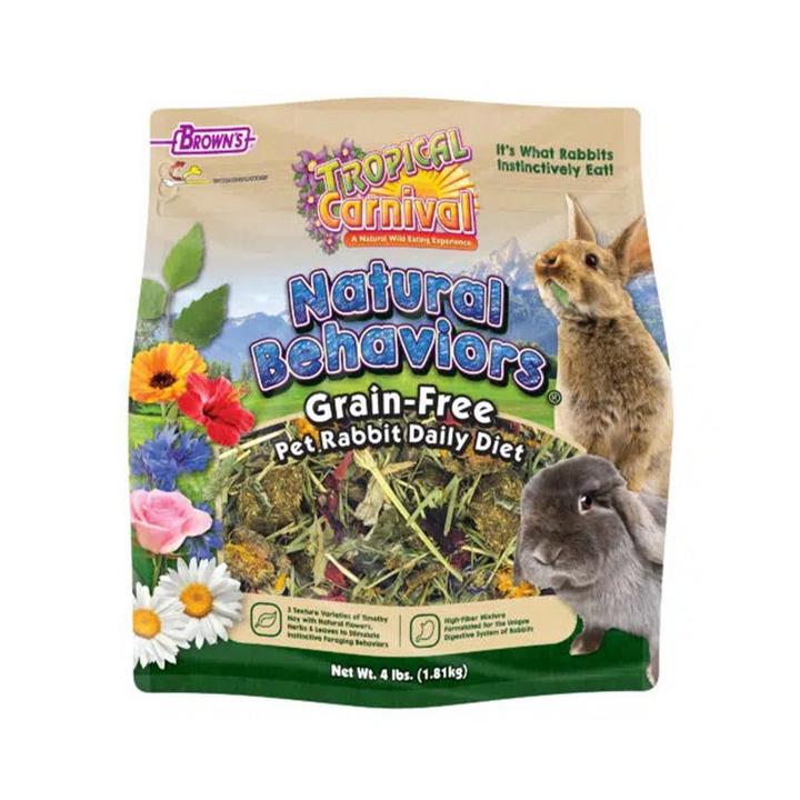 Brown's,Tropical Carnival Natural Behaviors Pet Rabbit Grain,Free - Main Image