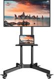 Skill Tech Cart Bracket Stand With 4 Wheels 32-75 Inch Fixed LED TV  Black