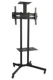 Skill Tech Cart Bracket Stand With 4 Wheels 32-75 Inch Fixed LED TV  Black