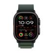 Apple Watch Ultra 2 GPS + Cellular 49MM Black Titanium Case with Dark Green Alpine Loop,Small