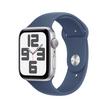 Apple Watch SE GPS 40MM Silver Aluminium Case with Denim Sport Band - S/M