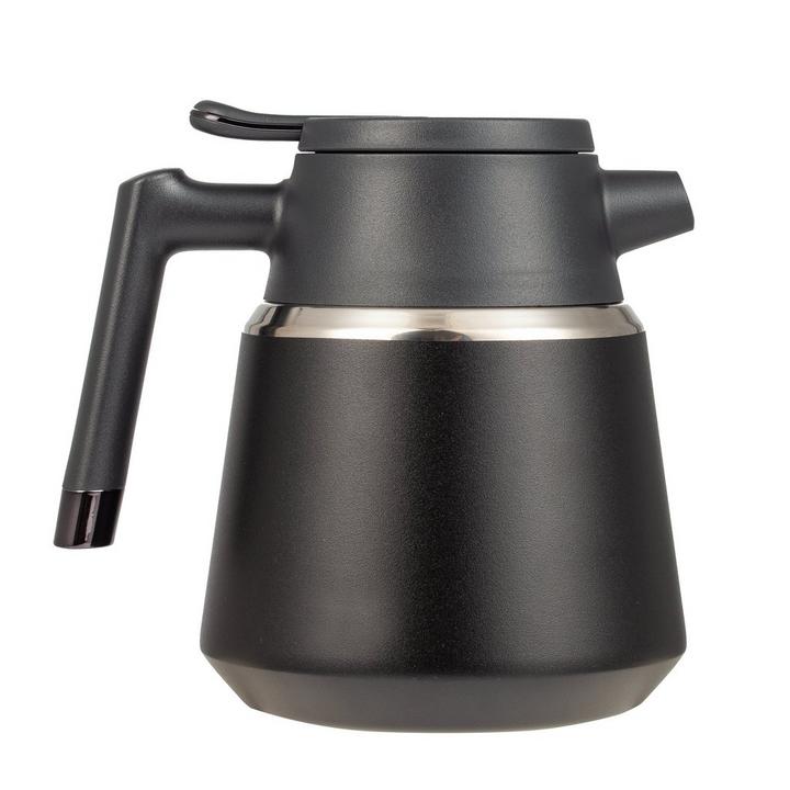 SHAHA, Stainless Steel Vacuum Flask With Filter, 1.3L, Black