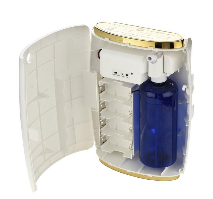 SMELL AND SMILE, Air Freshener Machine, Scent Delivery System Silver Trim AC 106, White