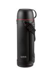 SHAHA, Stainless Steel Travel Vacuum Flask 1.9L, Black