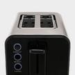 Midea 950 Watts Grill And Toasters, 2 Slots, Auto Shut Off, Black