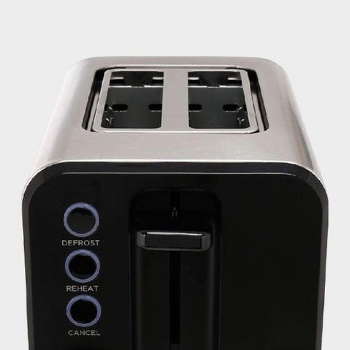 Midea 950 Watts Grill And Toasters, 2 Slots, Auto Shut Off, Black