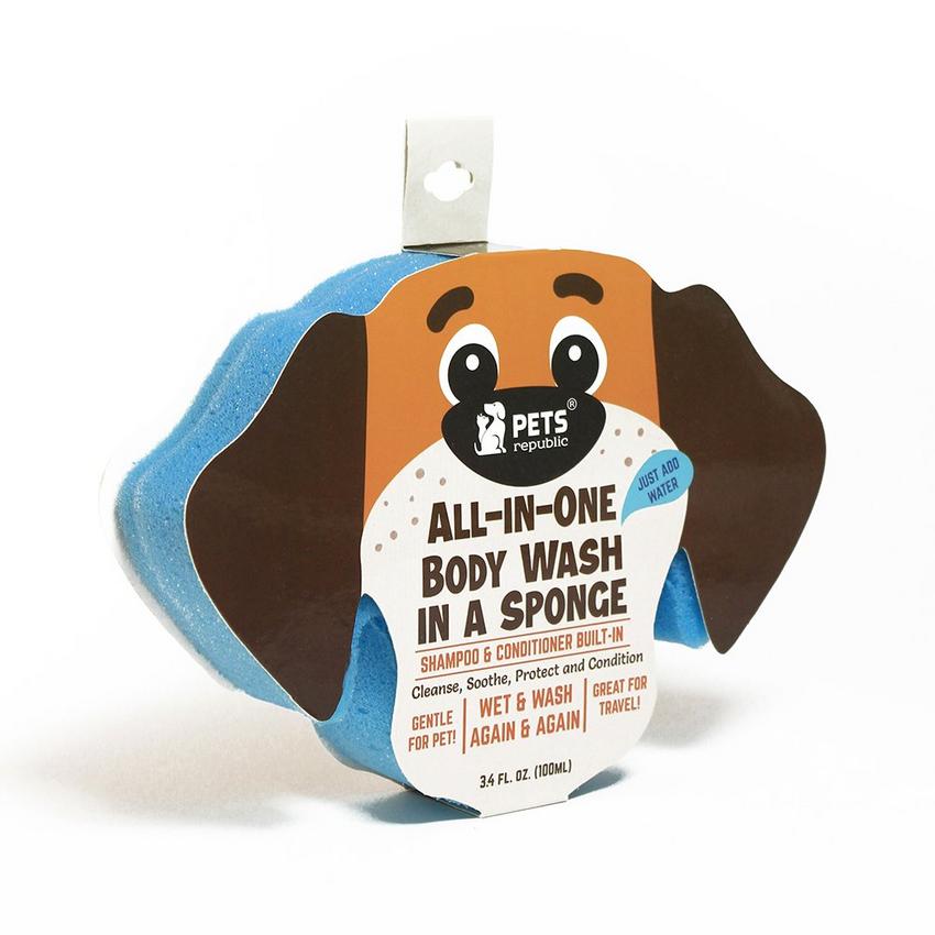 Pets Republic All in One Body Wash Dog Shape Sponge eXtra