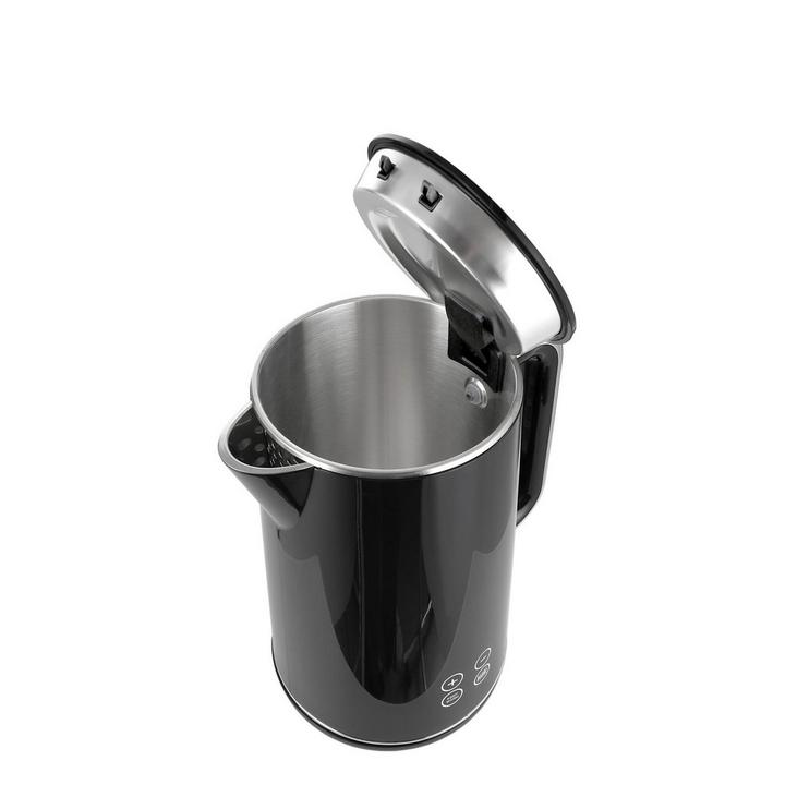 Black+Decker 1.7L Digital Electric Jug Kettle Double Wall Stainless Steel Body 2200W Black