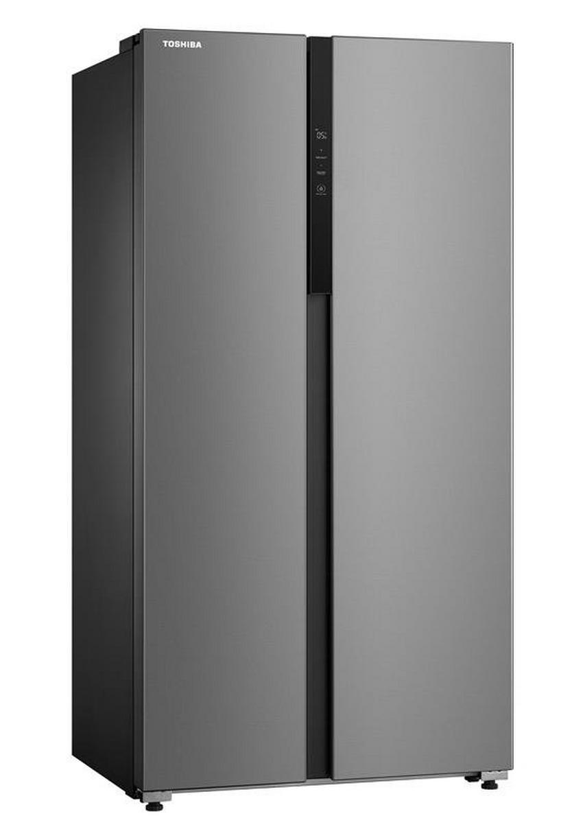 Toshiba Side By Side Refrigerator 12.9Cu.ft, Freezer 6.9Cu.ft, WIFI, Origin Inverter, Color Silver - eXtra Toshiba Side By Side Refrigerator 12.9Cu.ft, Freezer 6.9Cu.ft, WIFI, Origin Inverter, Color Silver - eXtra