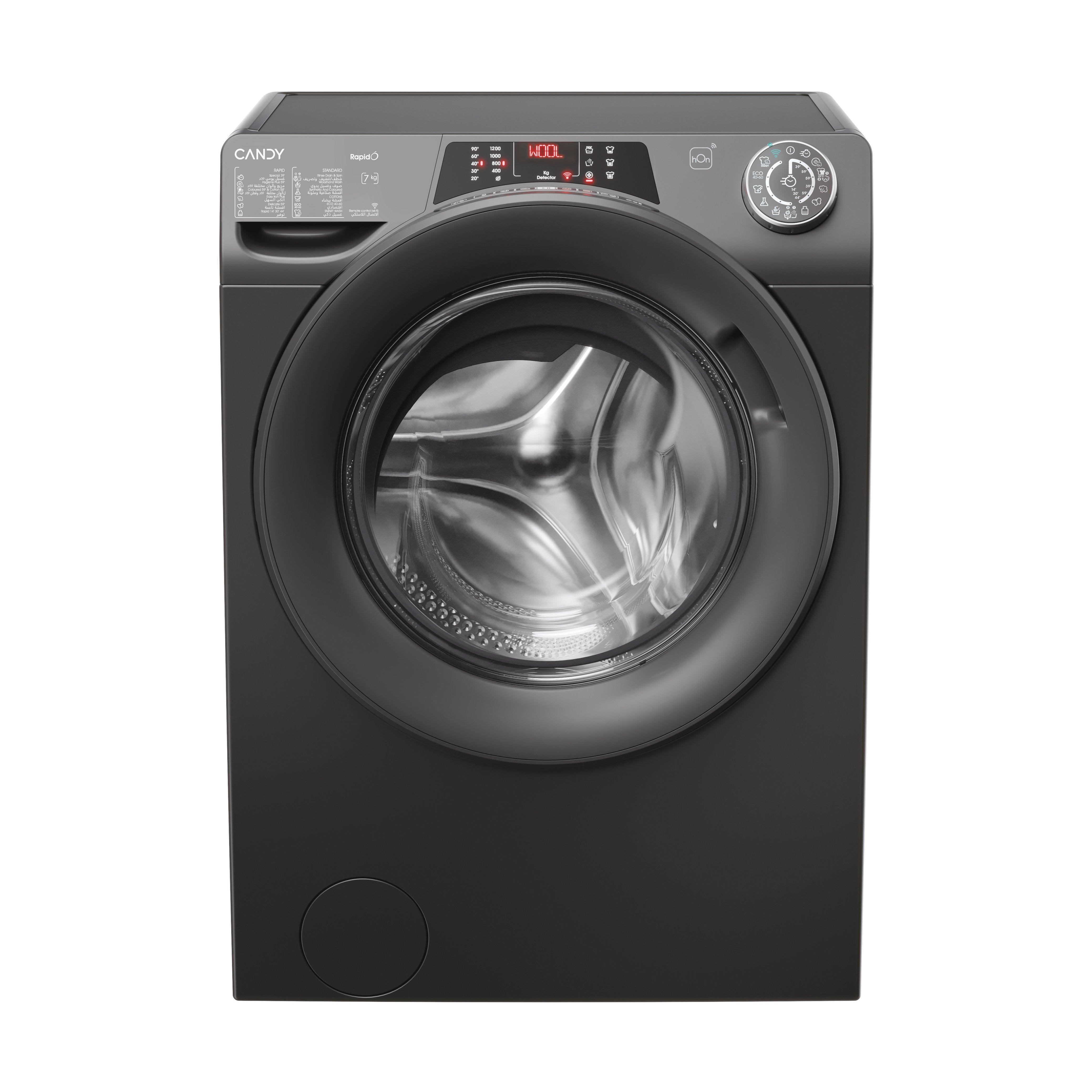 Candy Front Load WM 7kg, 1200rpm, Rapido Design, Wifi + BT, Steam, Inverter Motor, Color Anthracite 3