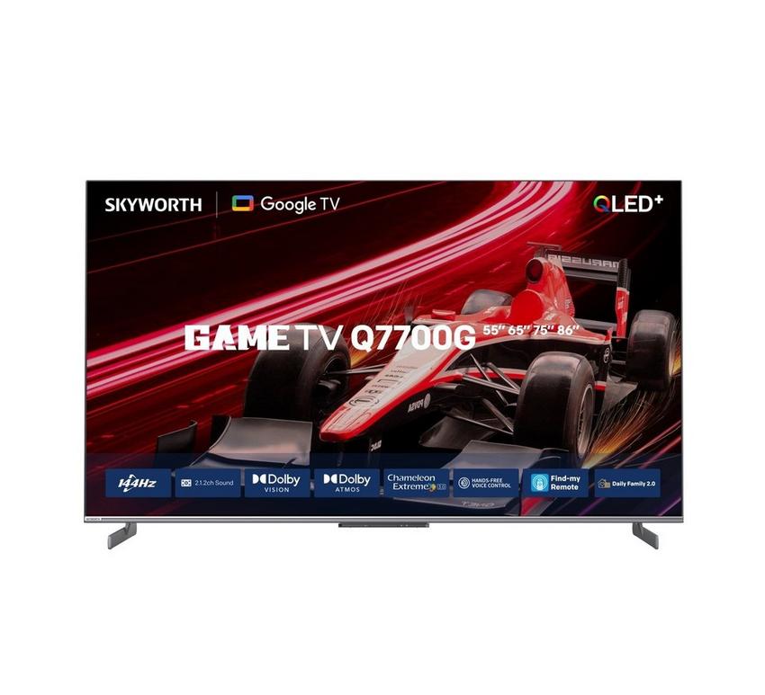 Skyworth, 86 Inch, 4K QLED+ Smart LED TV, 144 Hz - eXtra Oman Skyworth, 86 Inch, 4K QLED+ Smart LED TV, 144 Hz - eXtra Oman