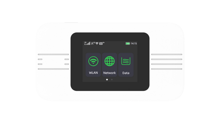 5G MiFi Portable Router, Dual Band, WiFi 6, Up To 3.16Gbps, White