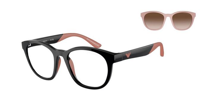 Emporio Armani , Sunglasses, Clip On , Man, Shiny Black - eXtra