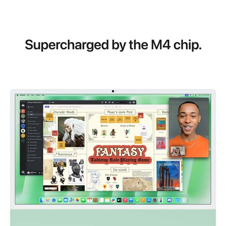APPLE iMAC MD2Q4 - AIO, Apple M4, 24GB, 512GB SSD, 24 inch, 10 Core GPU, Green
