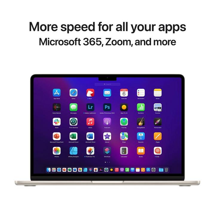 APPLE MacBook Air, M2, 16GB, 256GB SSD, 13.6 inch, 8 Core GPU, Starlight