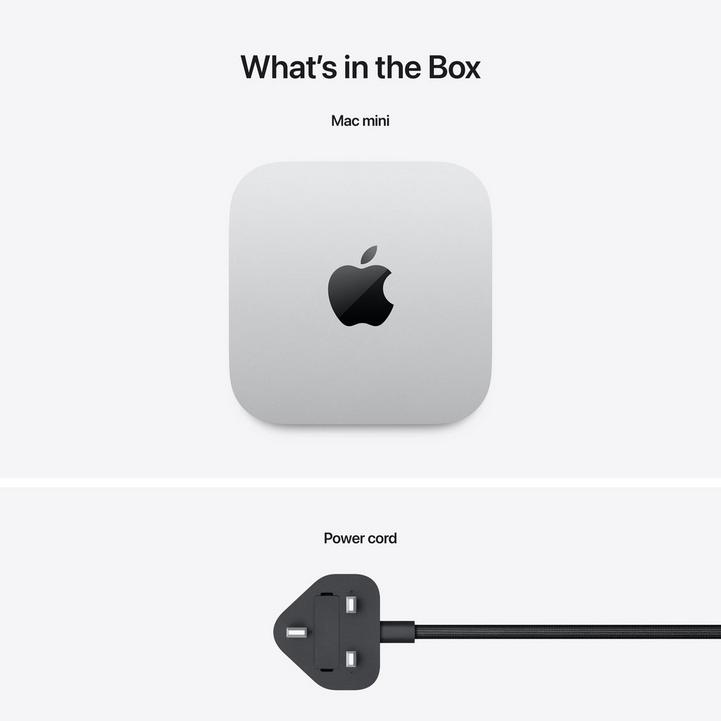 Apple Mac Mini, M4, 16GB, 512GB SSD, 10 Core GPU, Silver - eXtra Oman
