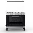 Toshiba 90x60cm Gas Cooking Range With Convection Fan Full Safety Mirror Silver
