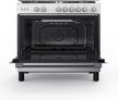 Toshiba 90x60cm Gas Cooking Range With Convection Fan Full Safety Mirror Silver