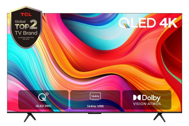 TCL, 65 Inch, 4K QLED, Google TV, 144HZ, Resolution 3840 x 2160, HDMI 4, USB 2.