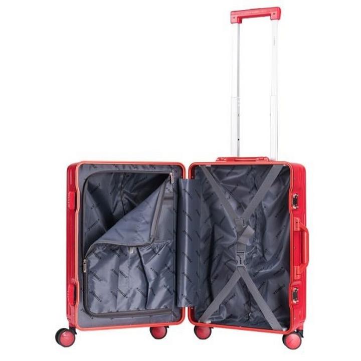 Stargold SG-TPC36 20-Inch TPC Hard Travel Trolley Luggage 360Deg 8-Wheels Red