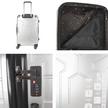 Stargold SG-TPC42 3Pcs 20/24/28-Inch TPC Hard Travel Trolley Luggage Sets 360Deg 8-Wheels Silver