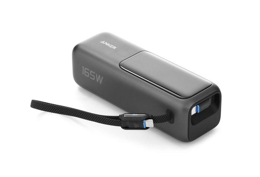 Anker Zolo Power Bank, 25000 mAh, 165W, Built-In USB-C and Retractable  Cable, Black - eXtra