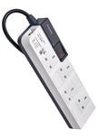 PANASONIC, Power Extension Cord, 4 Sockets, 5M Cable Length, White
