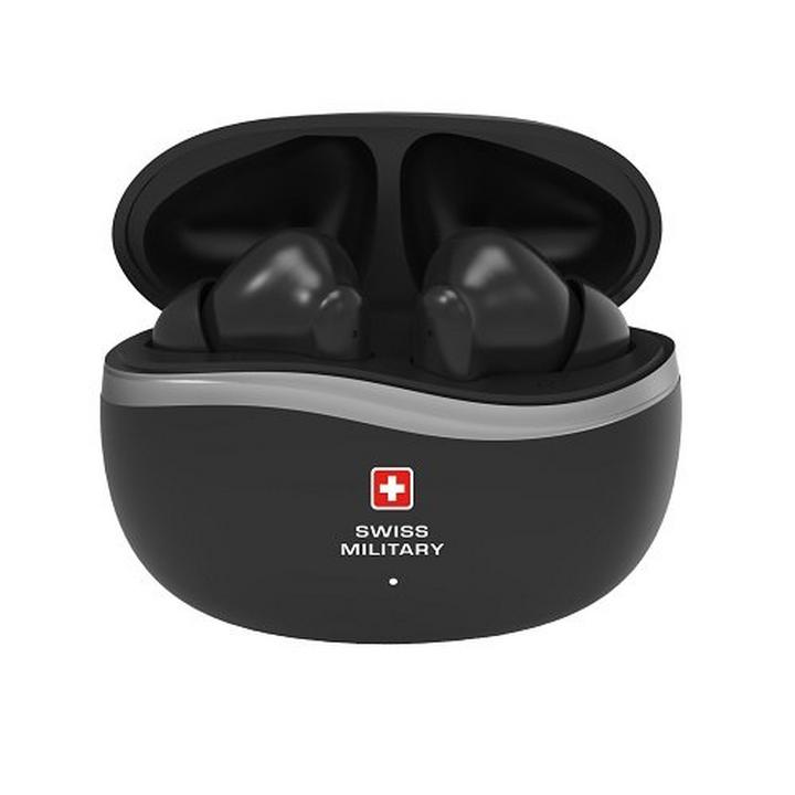 Swiss Military Victor4 Earbuds, Active Noise Cancelling, Black