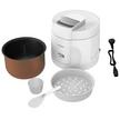 Hitachi 1.8L Electric Rice Cooker, 800W, Non-Stick Coating, White