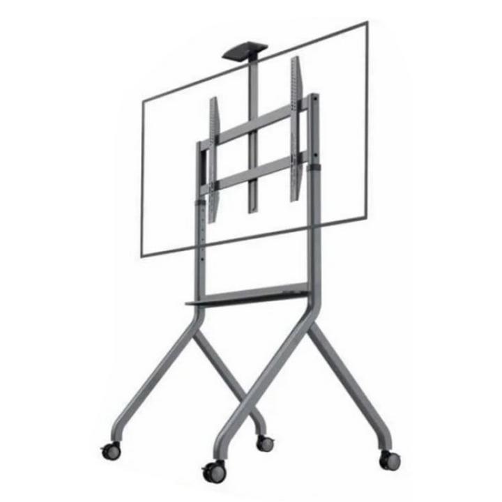 NB P220 60-100-Inch Motorized LED TV Bracket Stand With Remote 90.9KG Max Grey